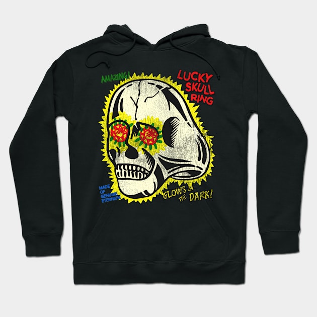 Lucky Sugar Skull Ring Hoodie by darklordpug